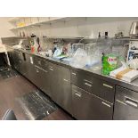 SS Lab Work Table 19' x 26" with Sink and GE Dishwasher