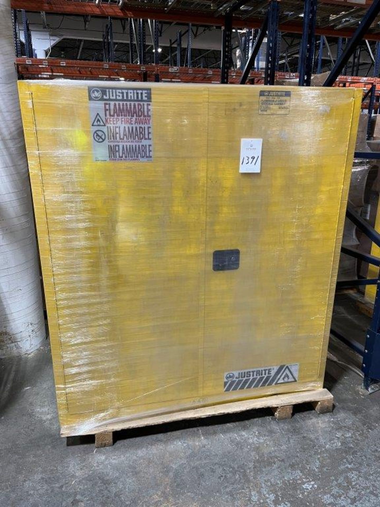 Justrite 899100 (2) 55-Gallon Drum Flammable Liquids Storage Cabinet