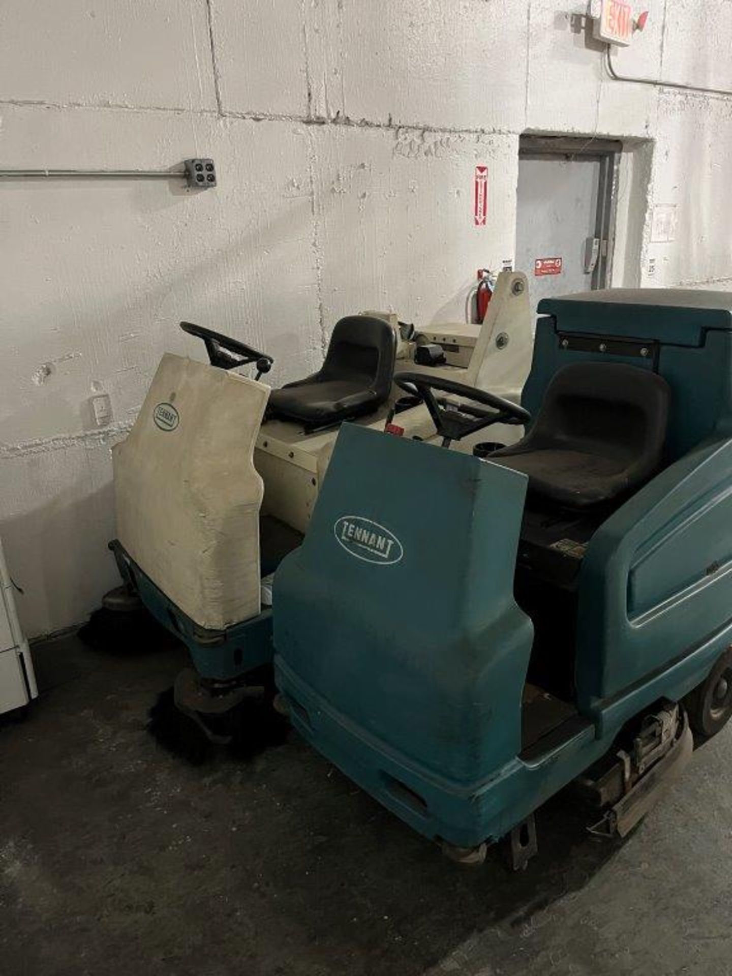 (2) Assorted Tennant Riding Floor Scrubbers (Out of Service) - Image 2 of 7