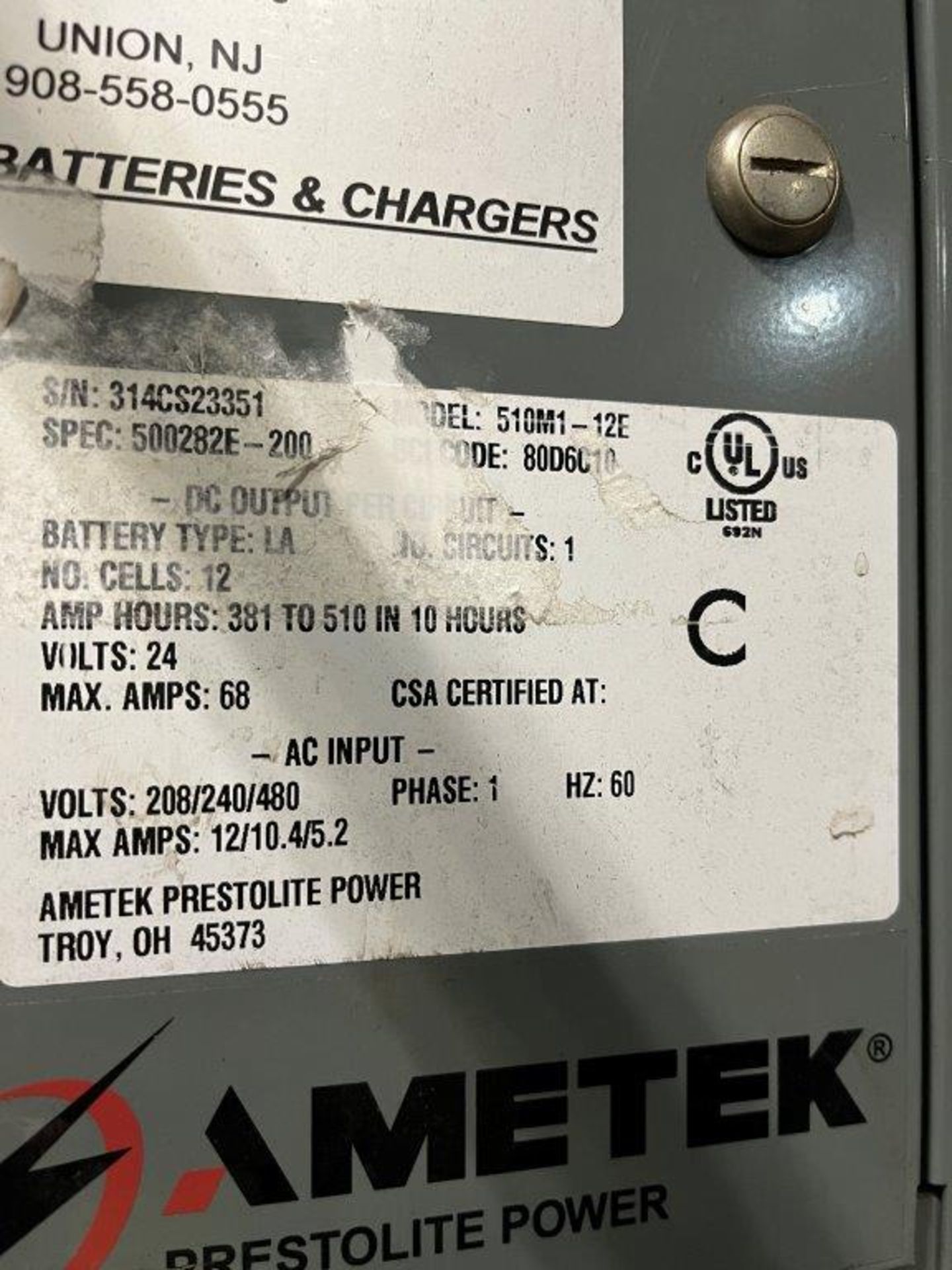 Ametek Battery Mate 60 24-Volt Battery Charger - Image 2 of 2