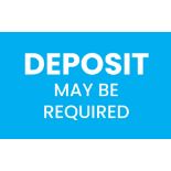 BUYERS RESIDING OUTSIDE THE U.S.A. OR CANADA, MAY BE REQUIRED TO SEND A $2,000.00 DEPOSIT