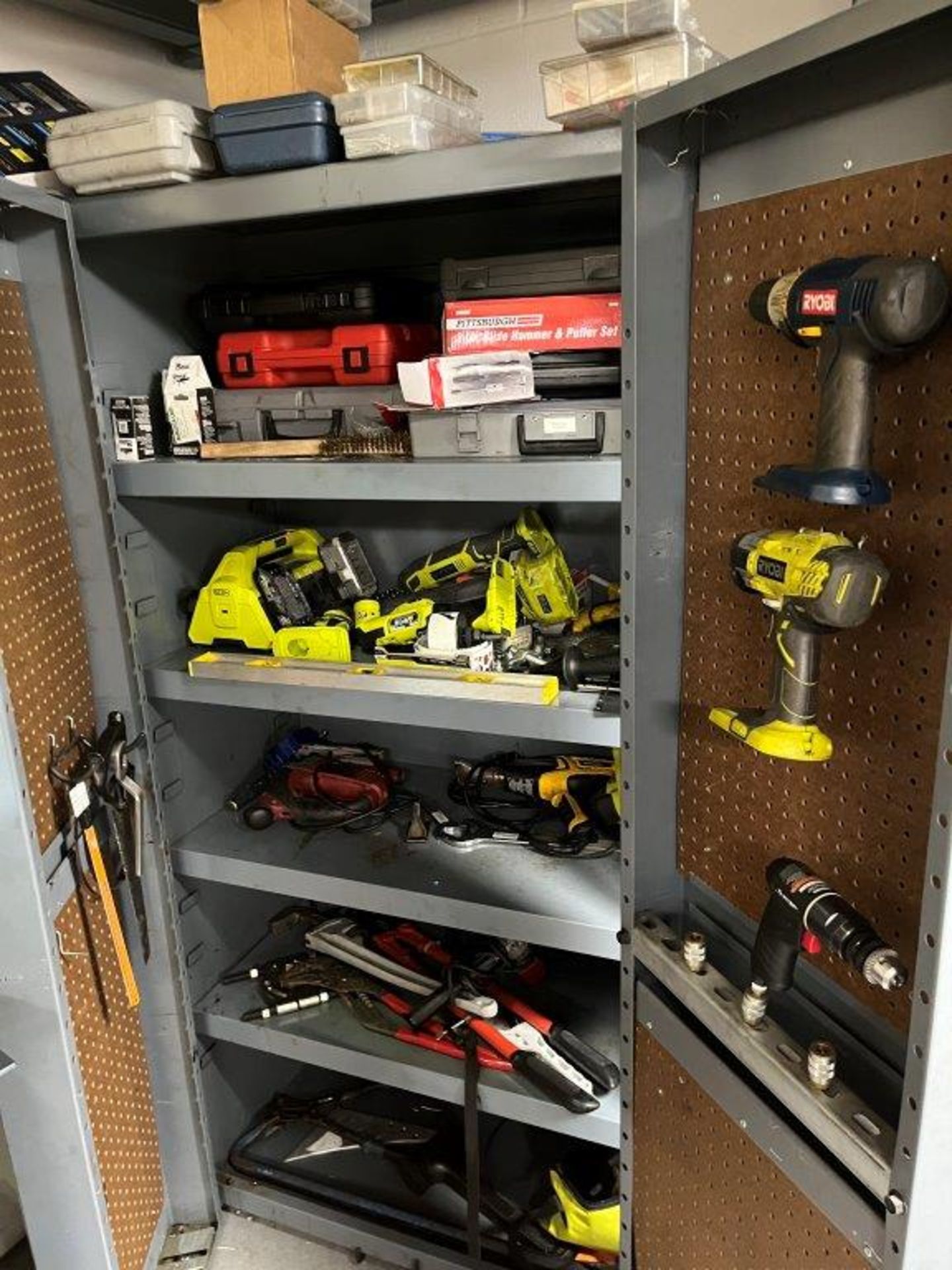 2-Door Storage Cabinet with Contents of Assorted Hand Tools - Image 2 of 2