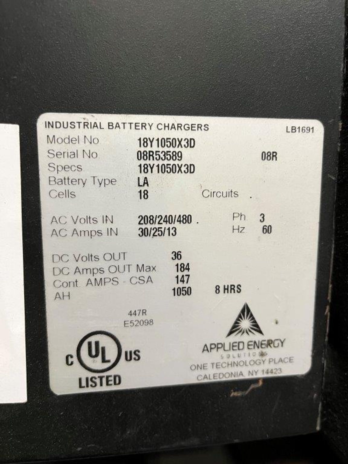 Workhorse Series 3 36-Volt Battery Charger - Image 2 of 2