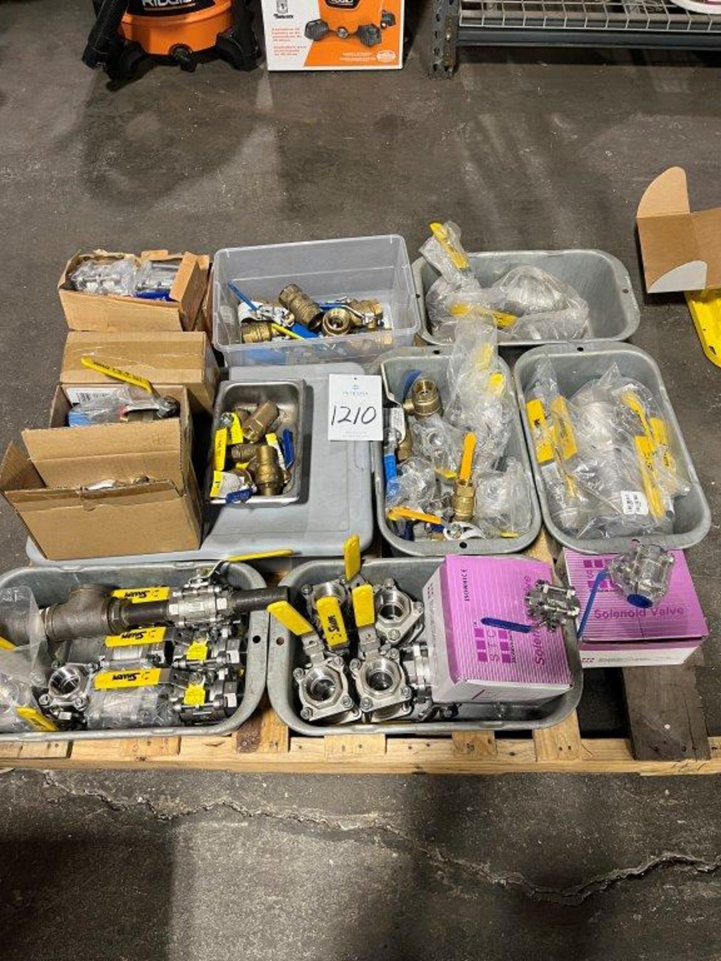 Lot of Assorted SS and Brass Ball Valves