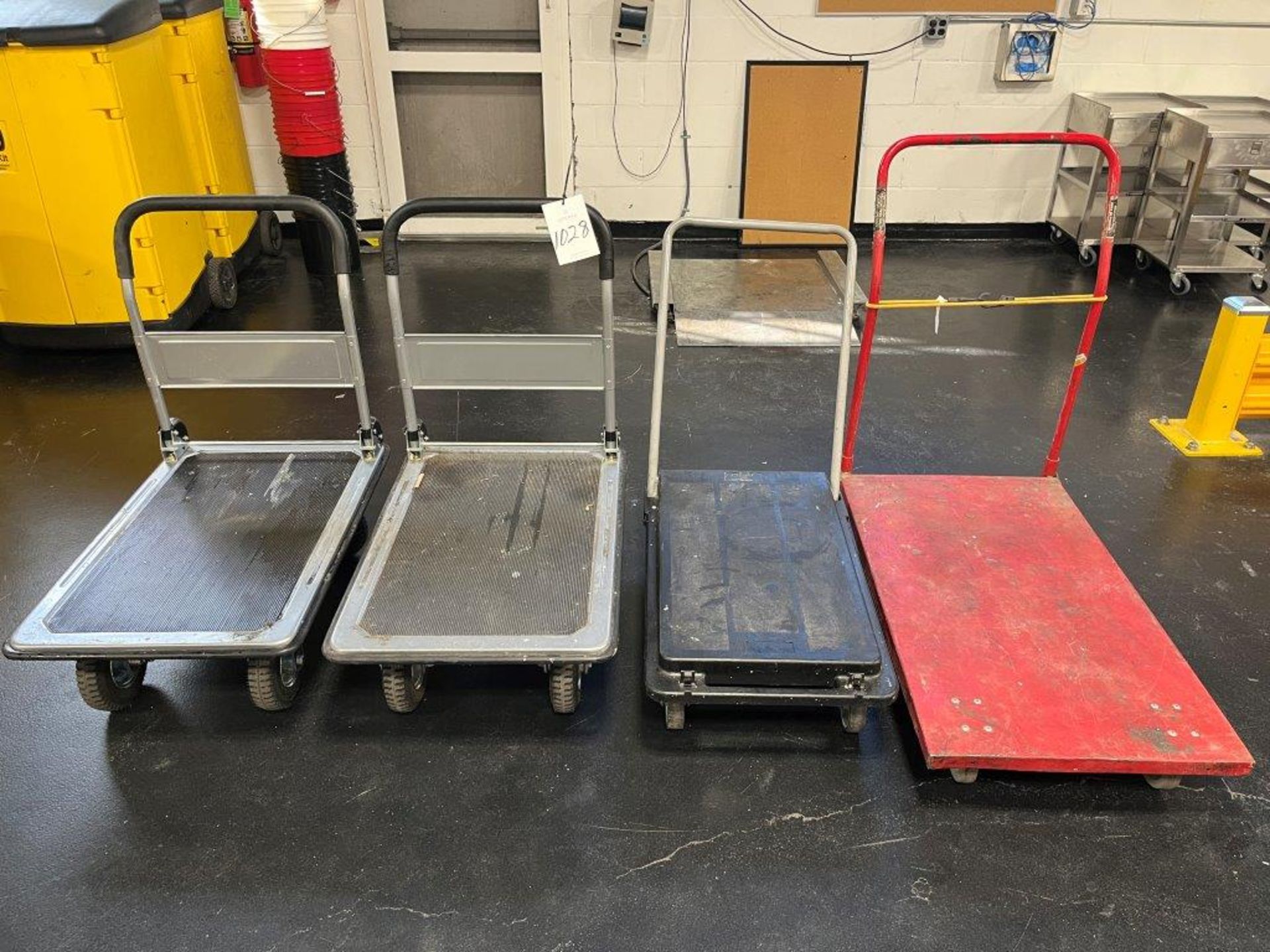 (4) Assorted Platform Carts