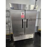 Artic Air AR49E 49-Cu Ft. Stainless Steel 2-Door Commercial Refrigerator
