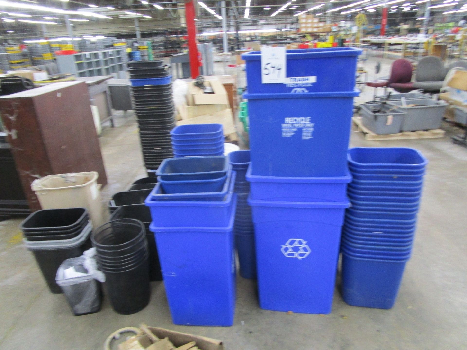 Lot of Waste Cans