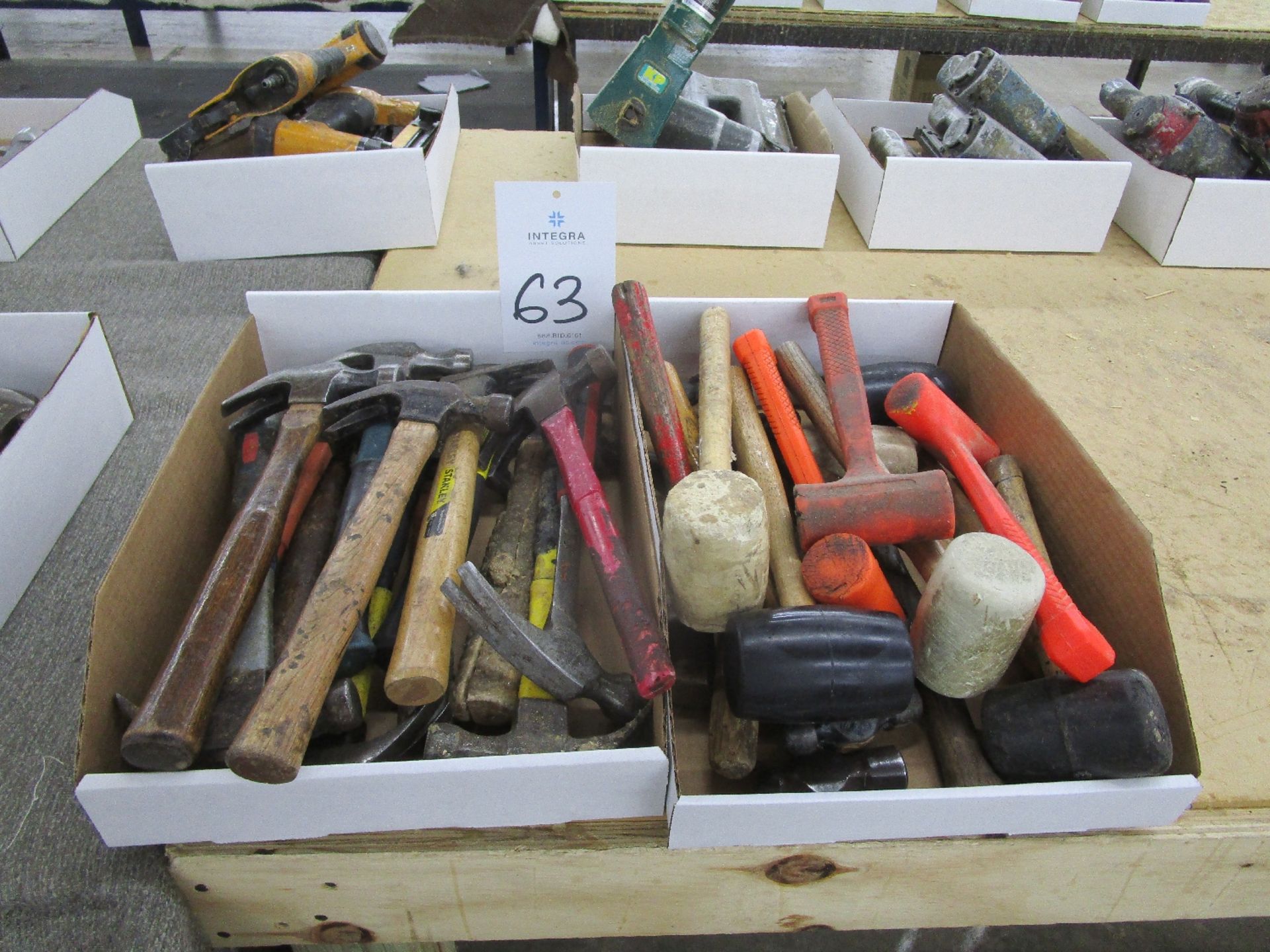 Lot of Assorted Dead Blow & Claw Hammers