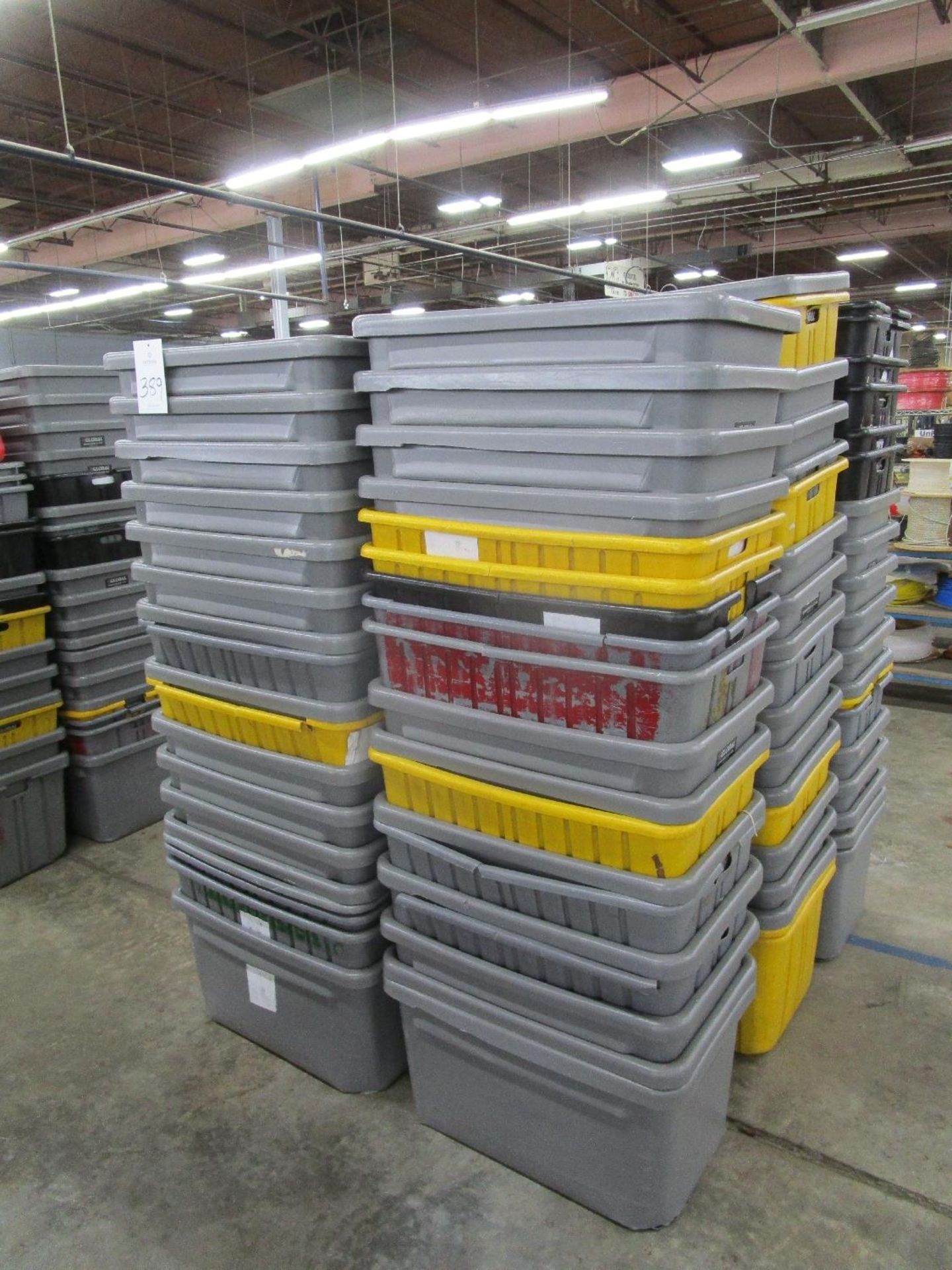 Lot of Stackable Plastic Bins - Image 2 of 2