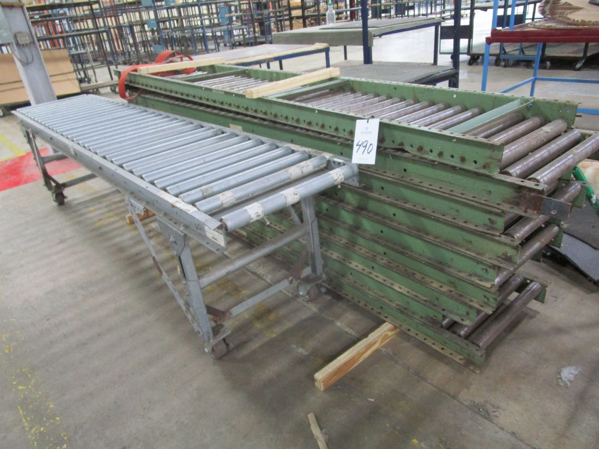 Lot of Assorted Roller Conveyors