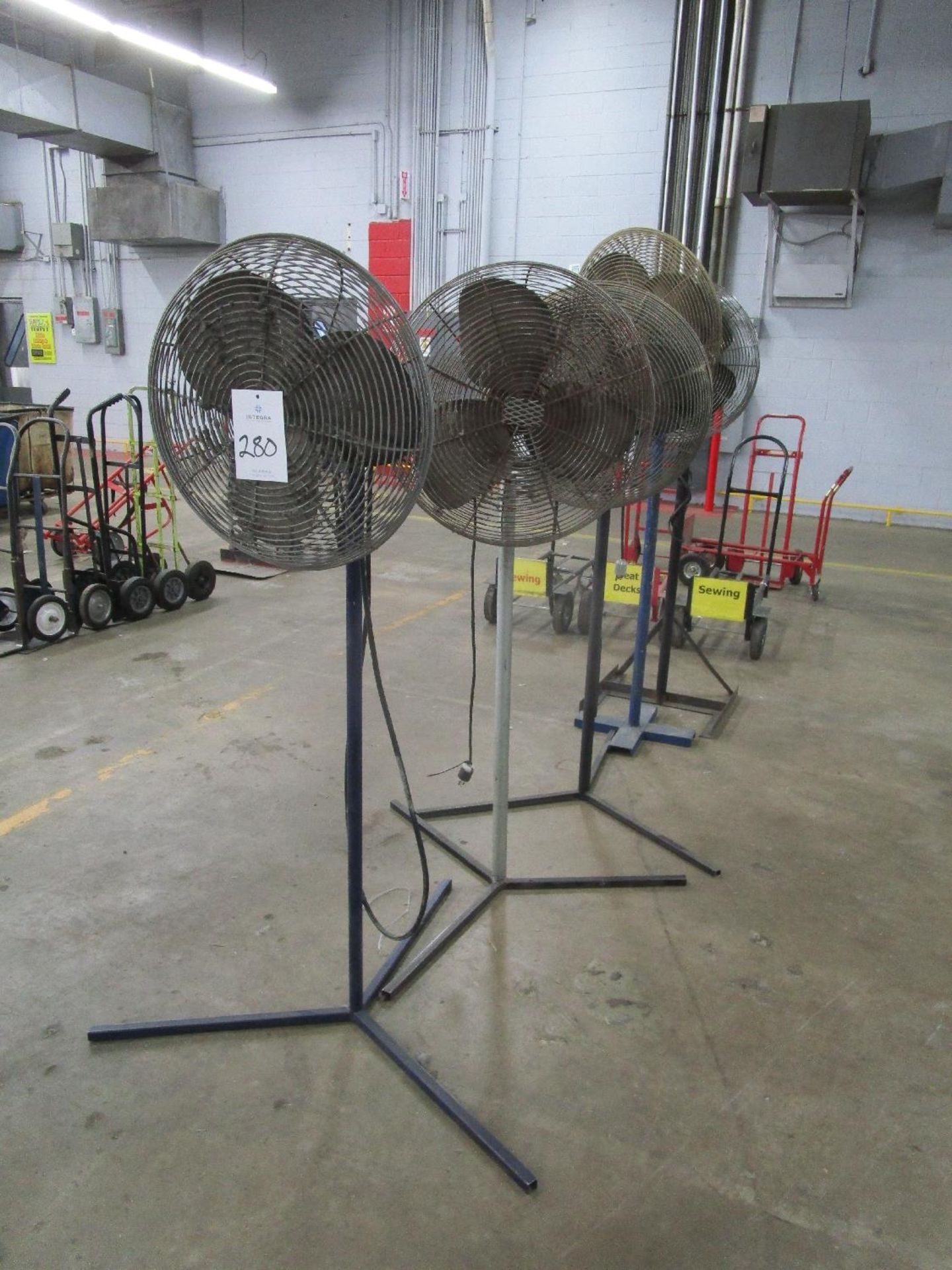 (5) 24" Pedestal Fans