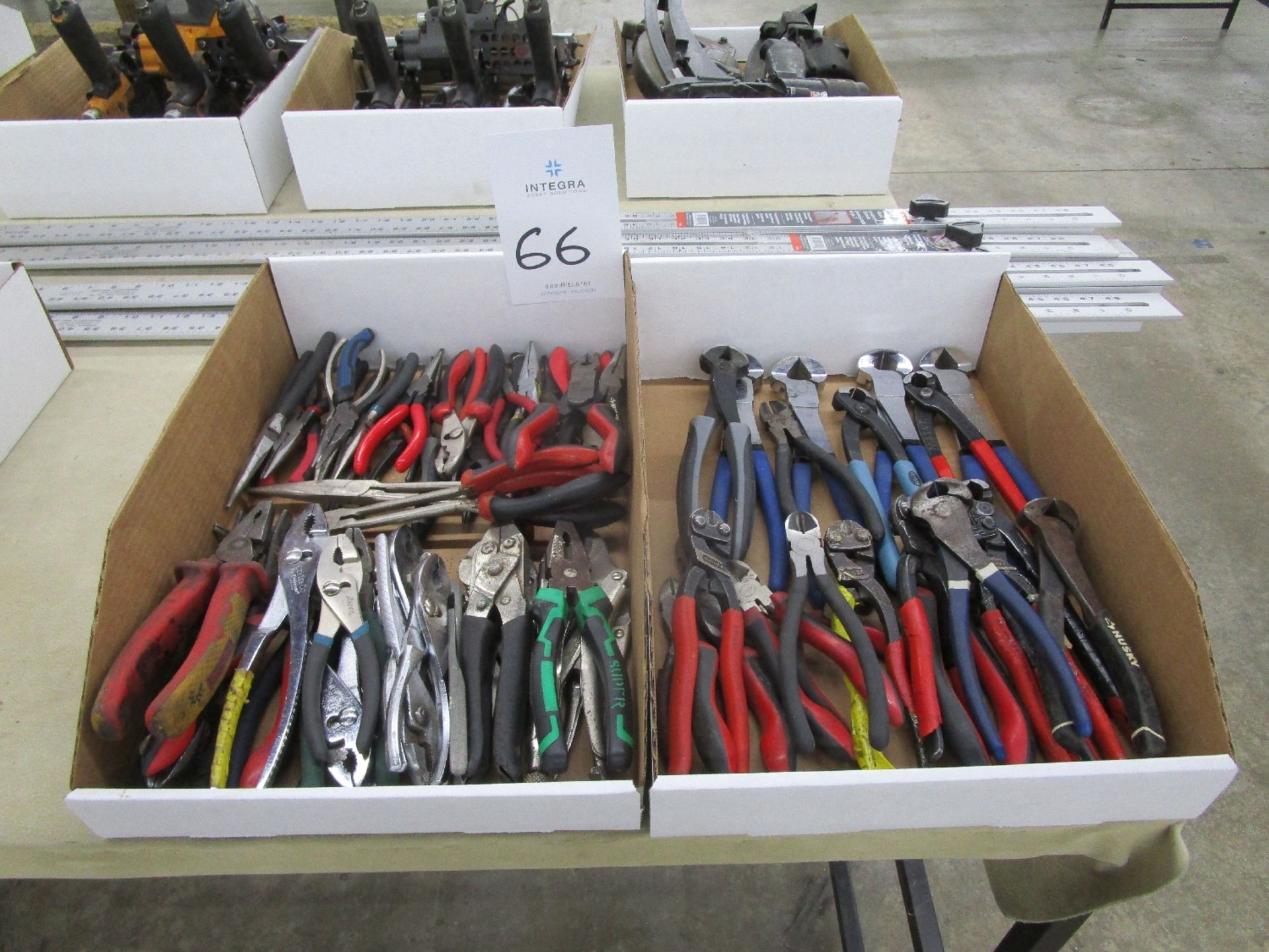 Lot of Assorted Slip Joint Pliers with Nippers