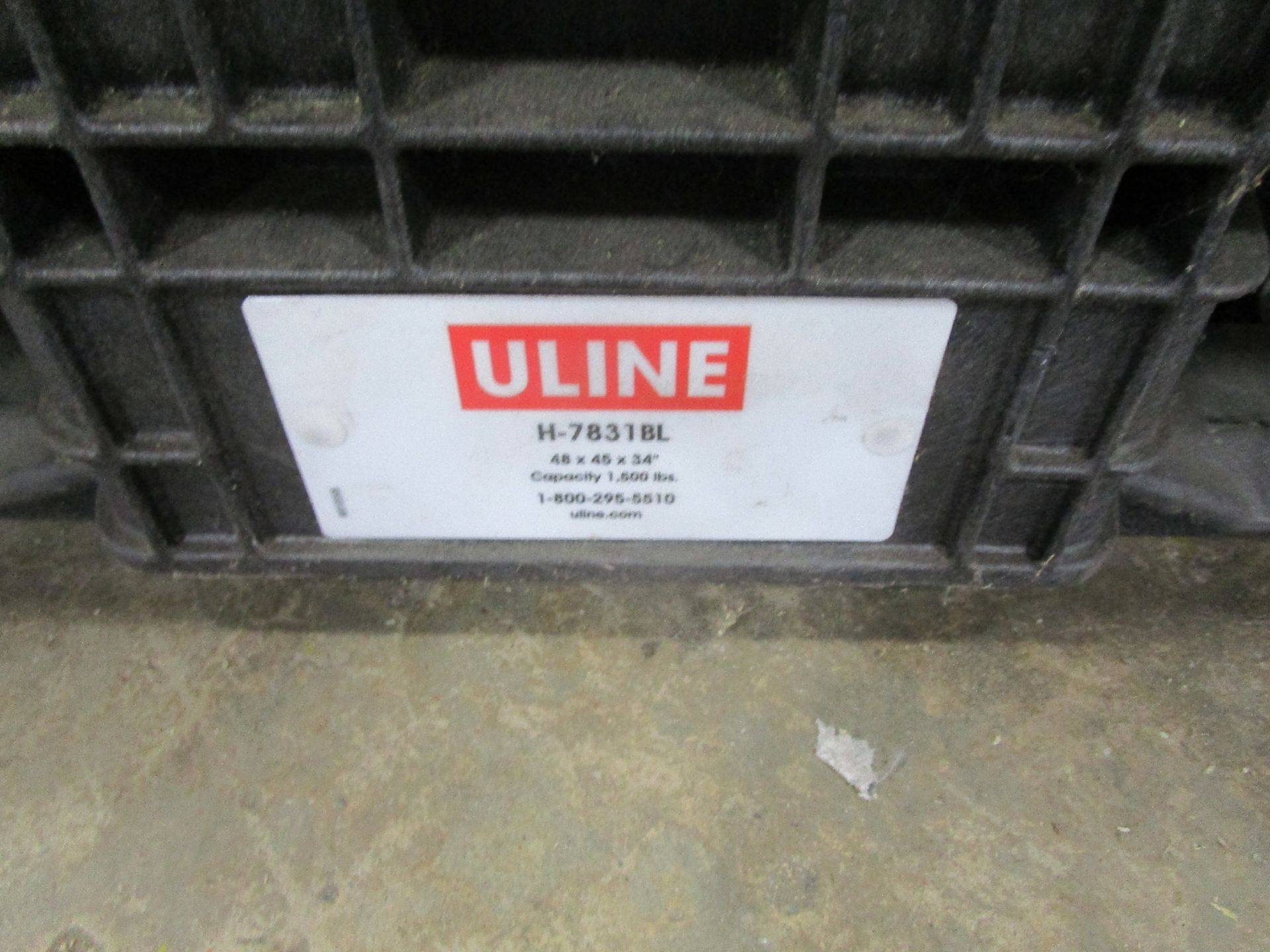 48" x 42" Collapsible Wire Bins and Uline Poly Bins - Image 2 of 3