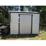 10' x 10' Corrugated Metal Storage Shed with Contents