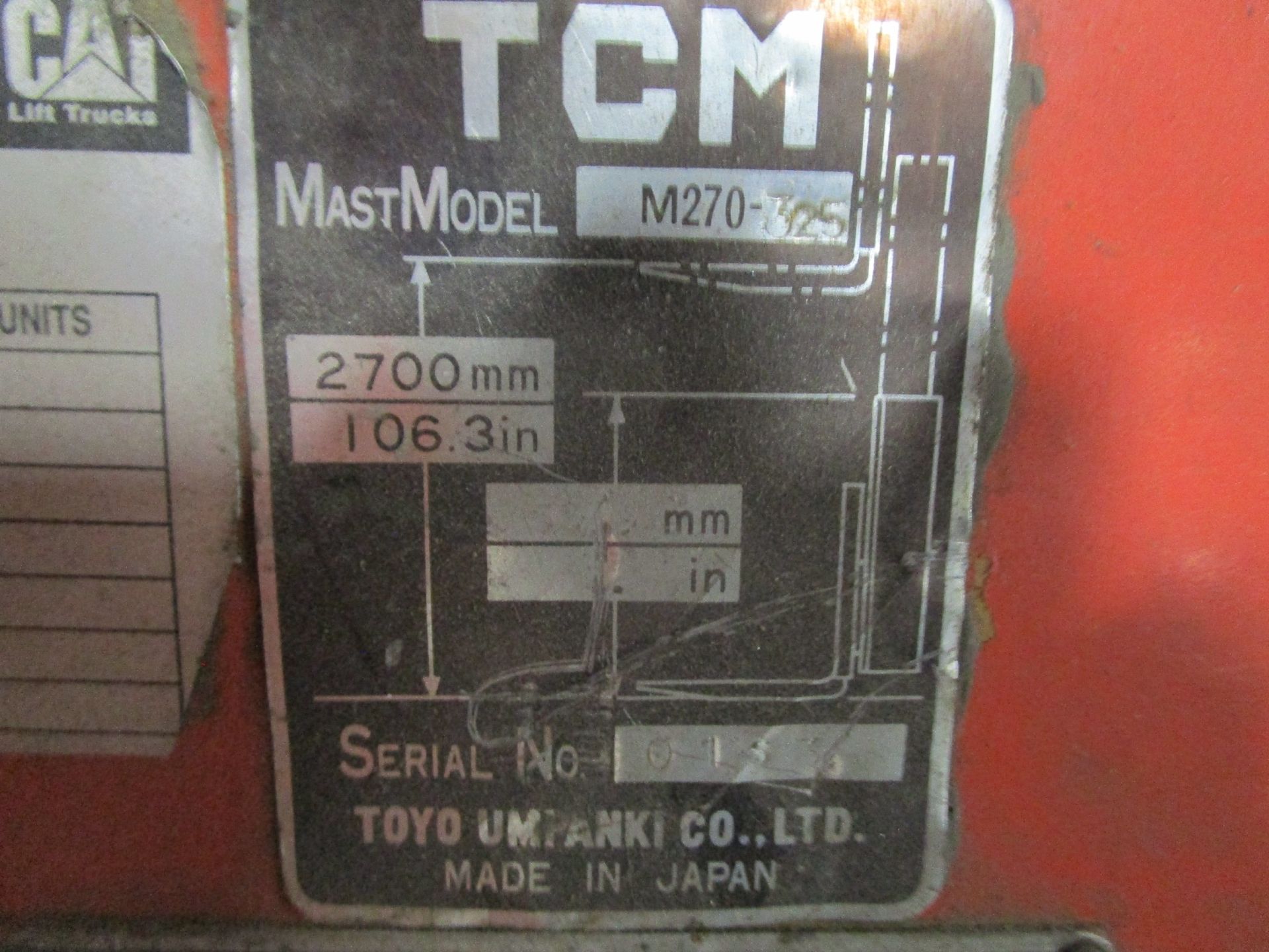 TCM FCG10N2 2,000-Lb LPG Forklift Truck - Image 7 of 7