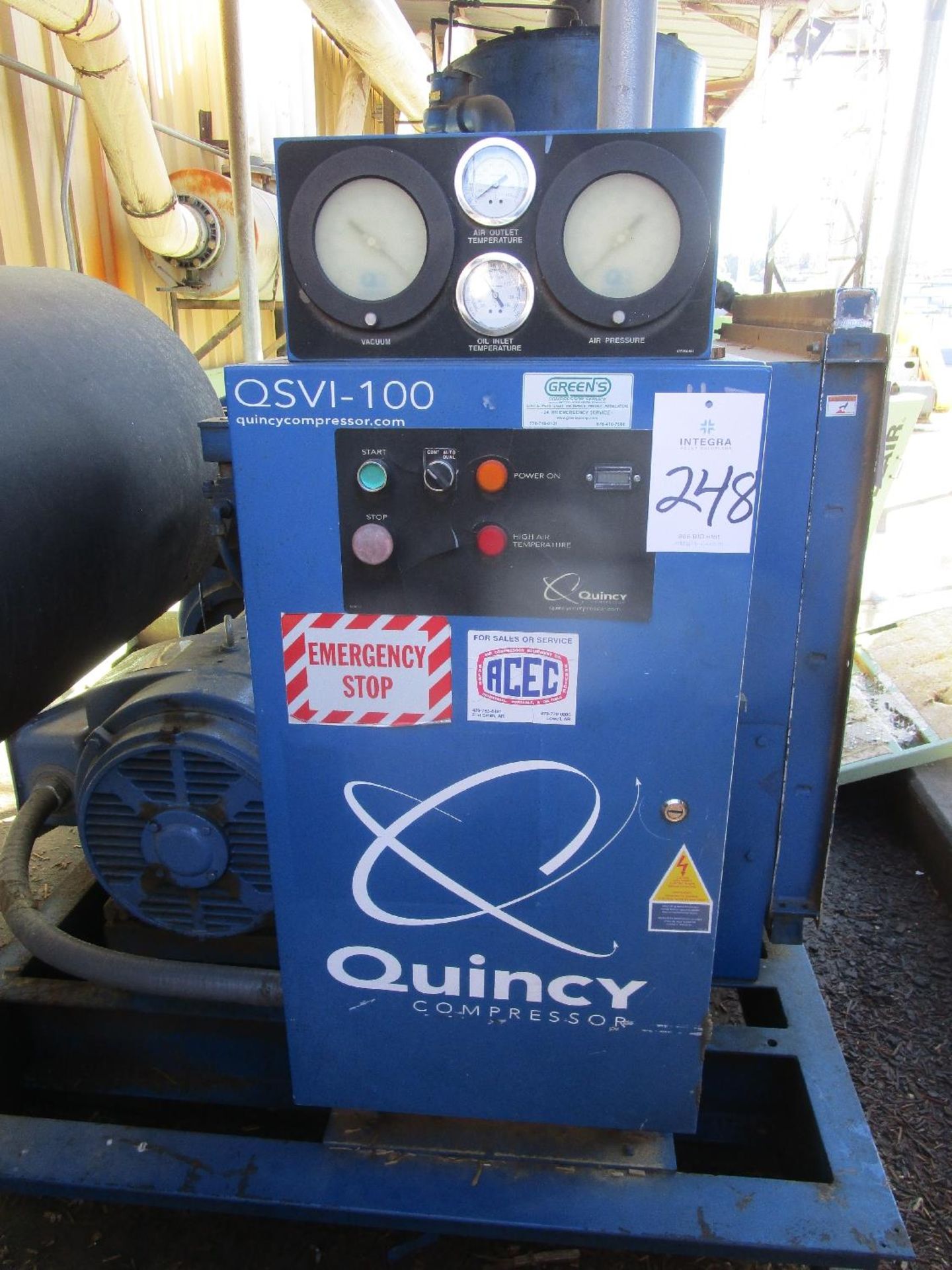 Quincy QSVI-100 100-HP Rotary Screw Vacuum Pump - Image 2 of 4