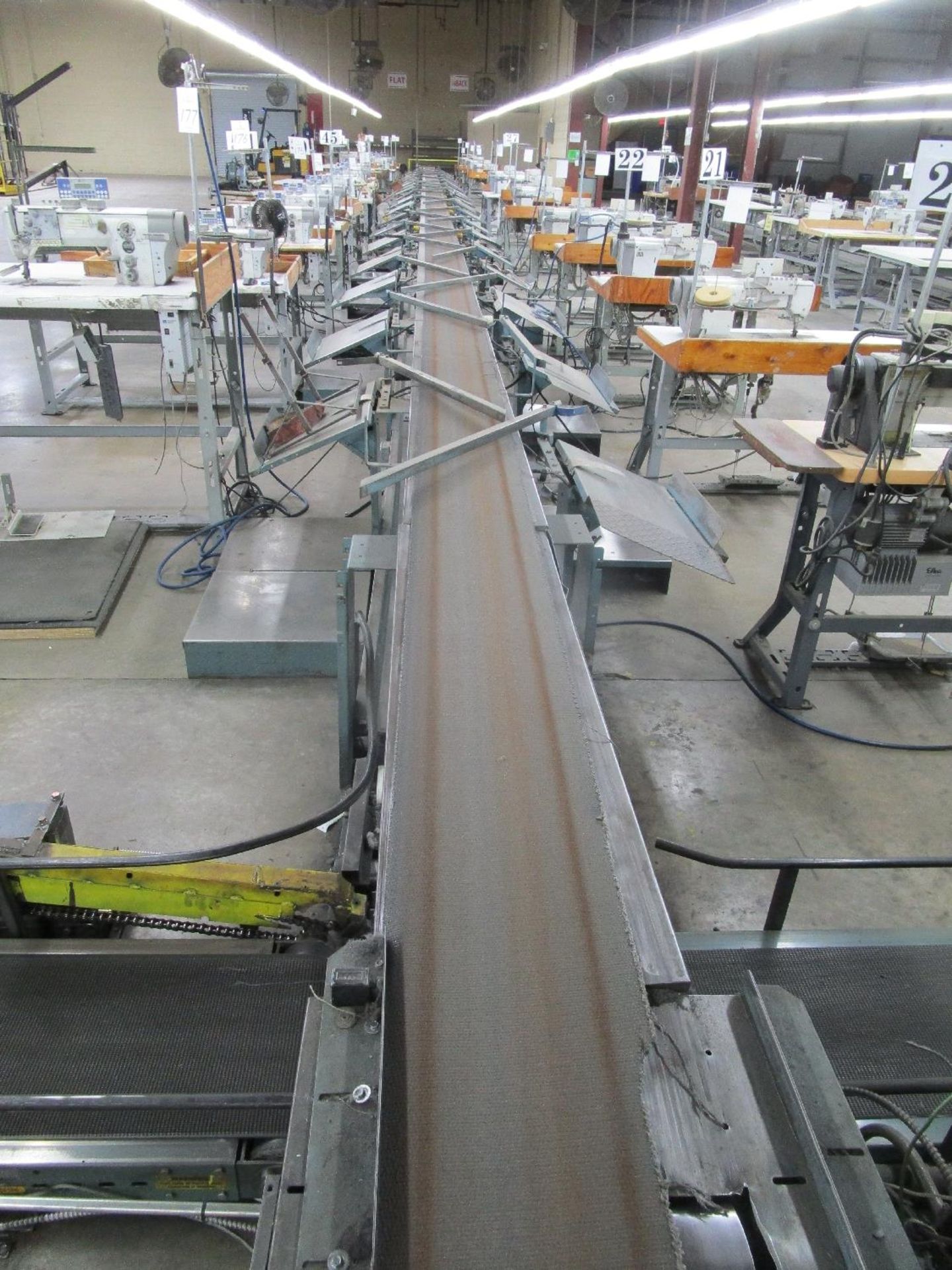 Hytrol Powered Conveyor System Throughout Sewing Department - Image 3 of 7