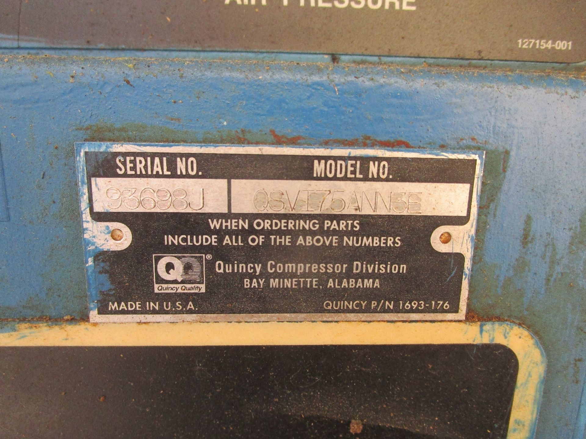 Quincy QSVI75ANN3E 75-HP Rotary Screw Vacuum Pump - Image 3 of 3