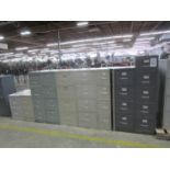 Lot of (9) File Cabinets