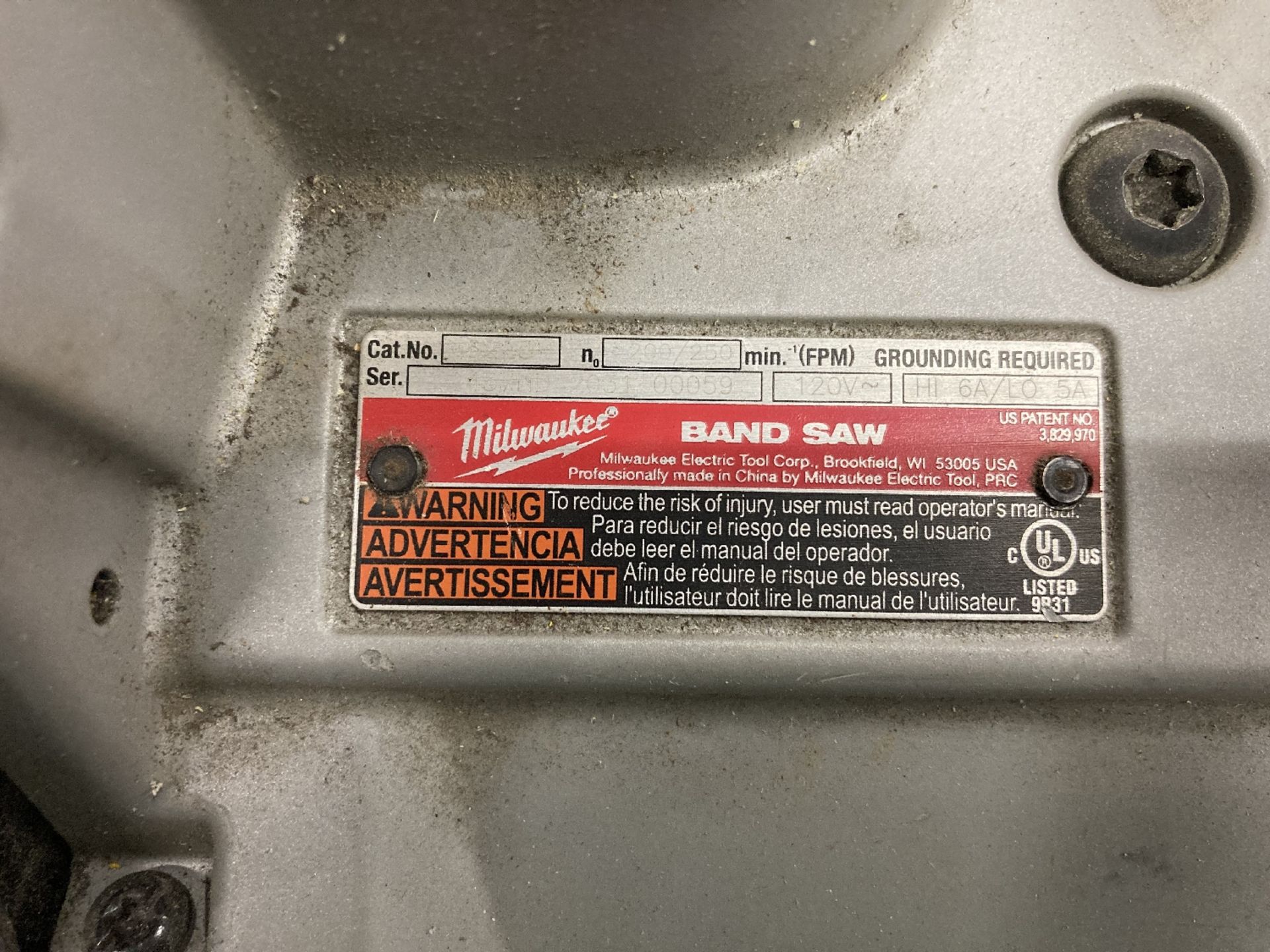 Milwaukee 6225 Portable Bandsaw - Image 2 of 2