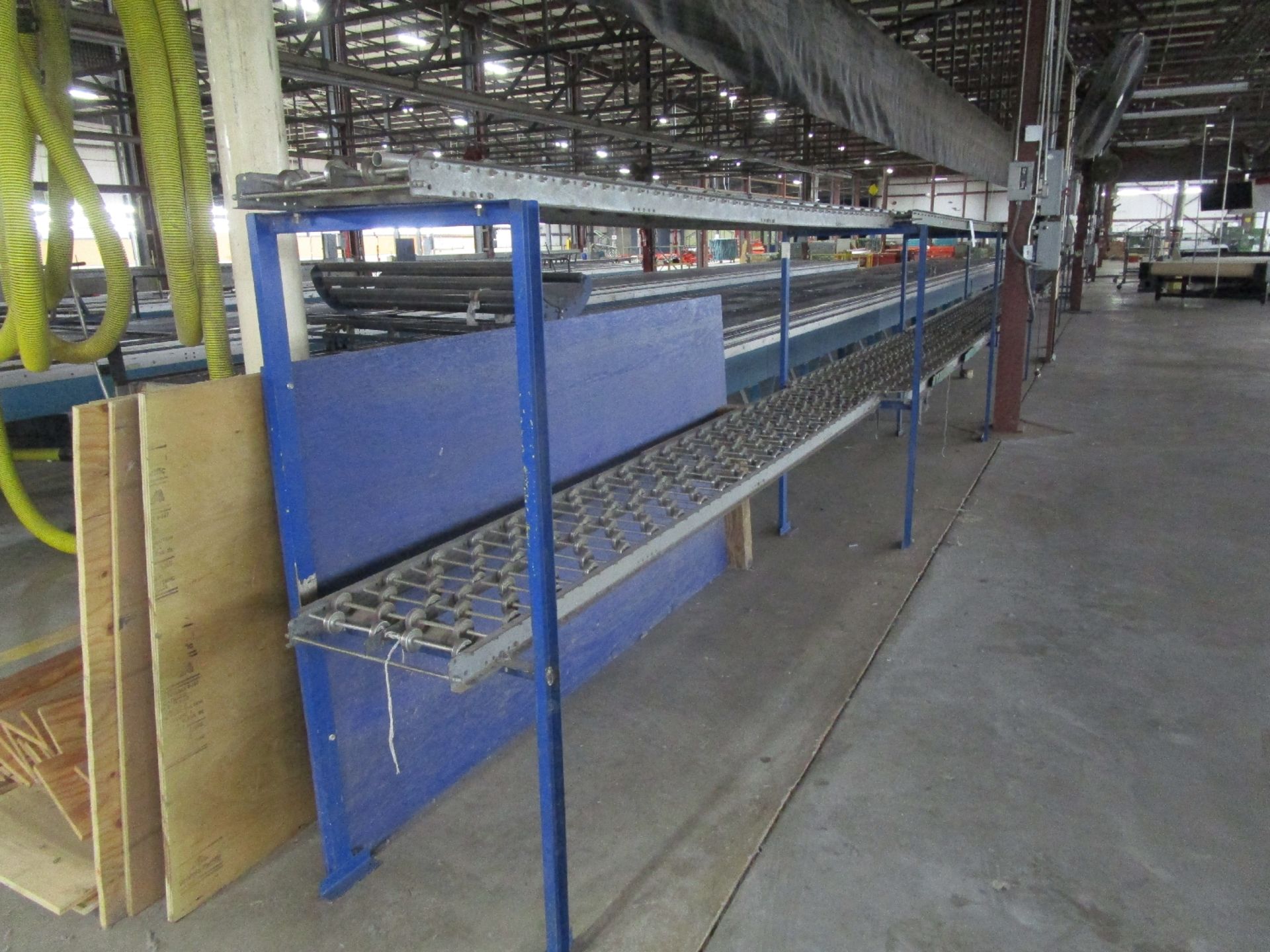(2) Double Tier Roller Conveyors Approx. 100'L x 24"W'