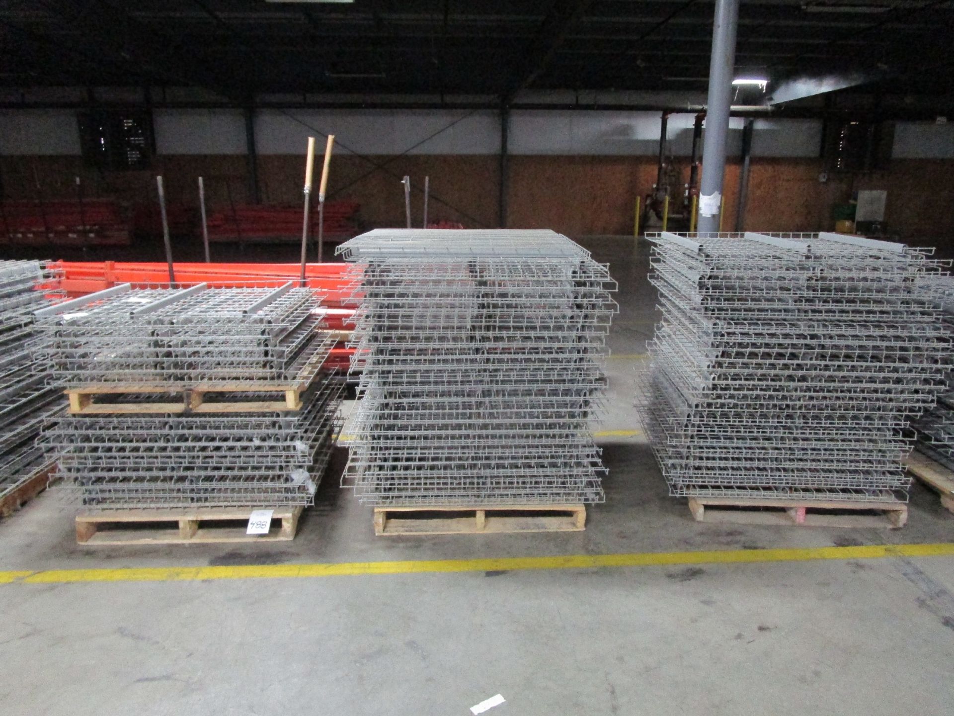 (3) Pallets of 47" Metal Wire Decking