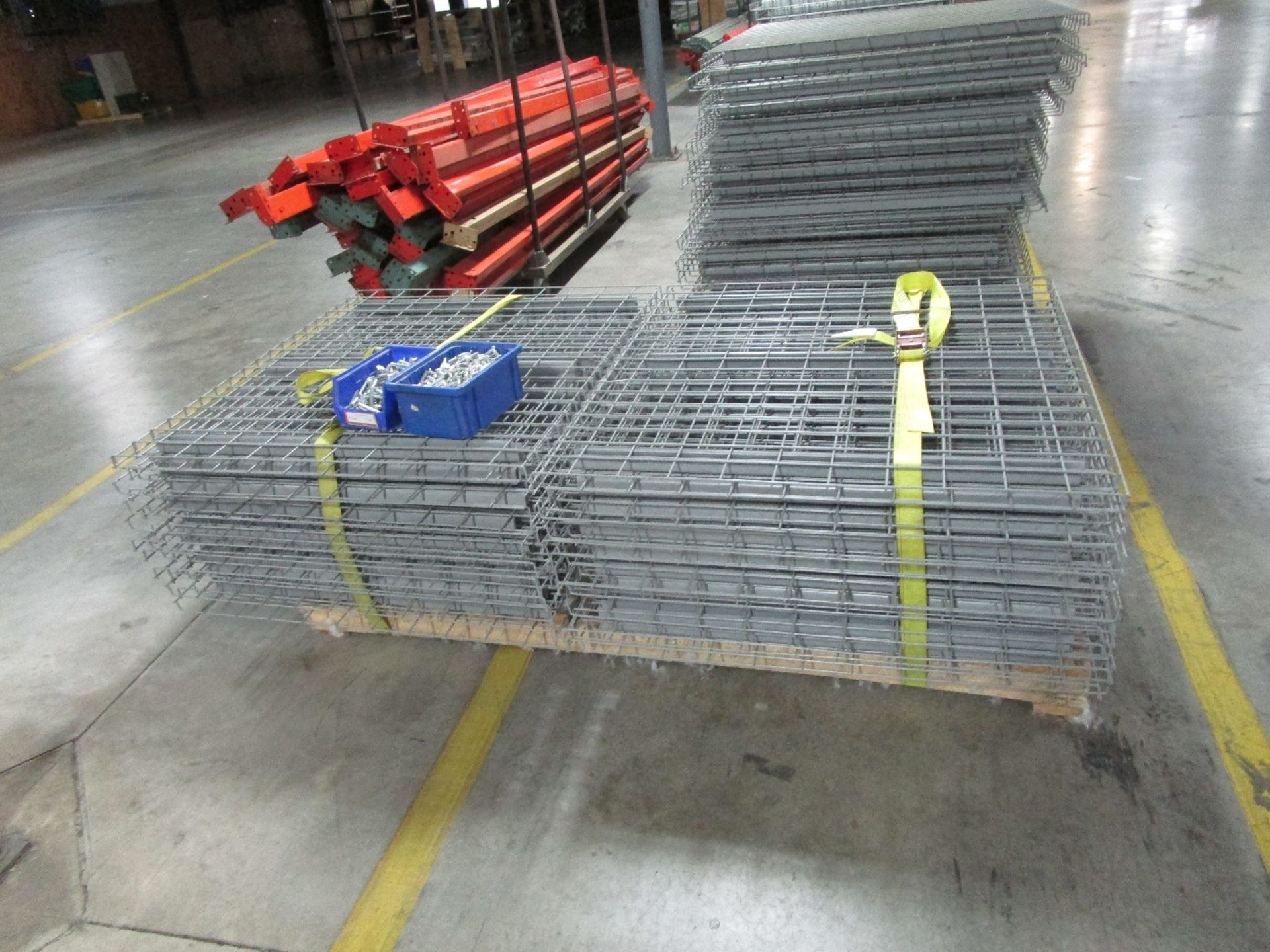 (3) Pallets of 47" Metal Wire Decking - Image 2 of 3