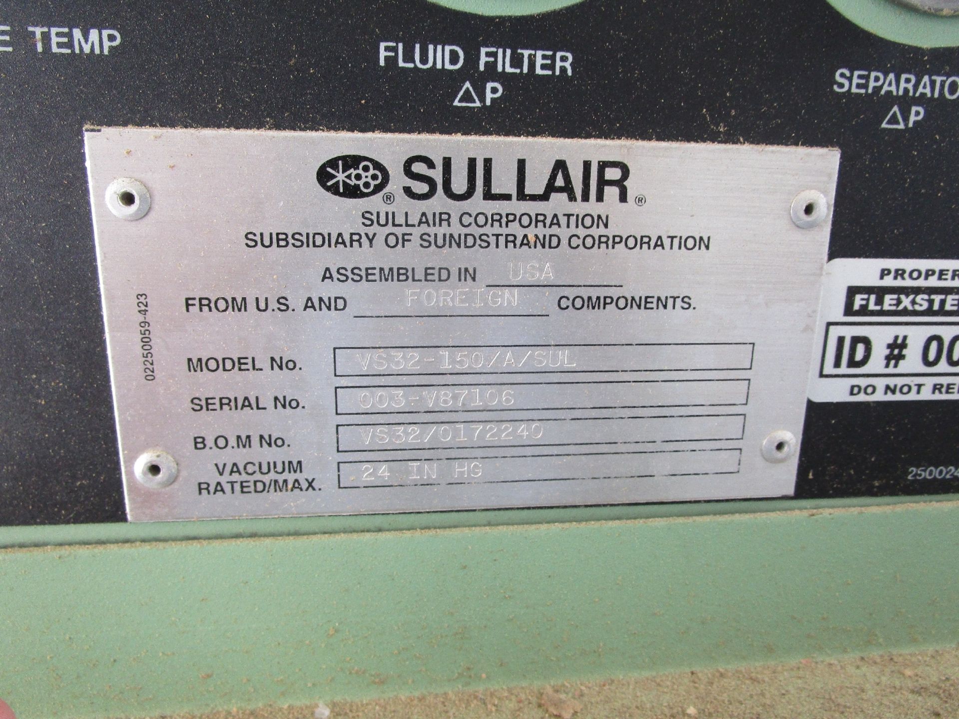 Sullair VS32-150/A/SUL Vaccum Pump - Image 2 of 3