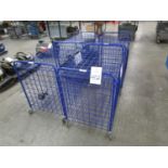 (4) Wire Cage Carts