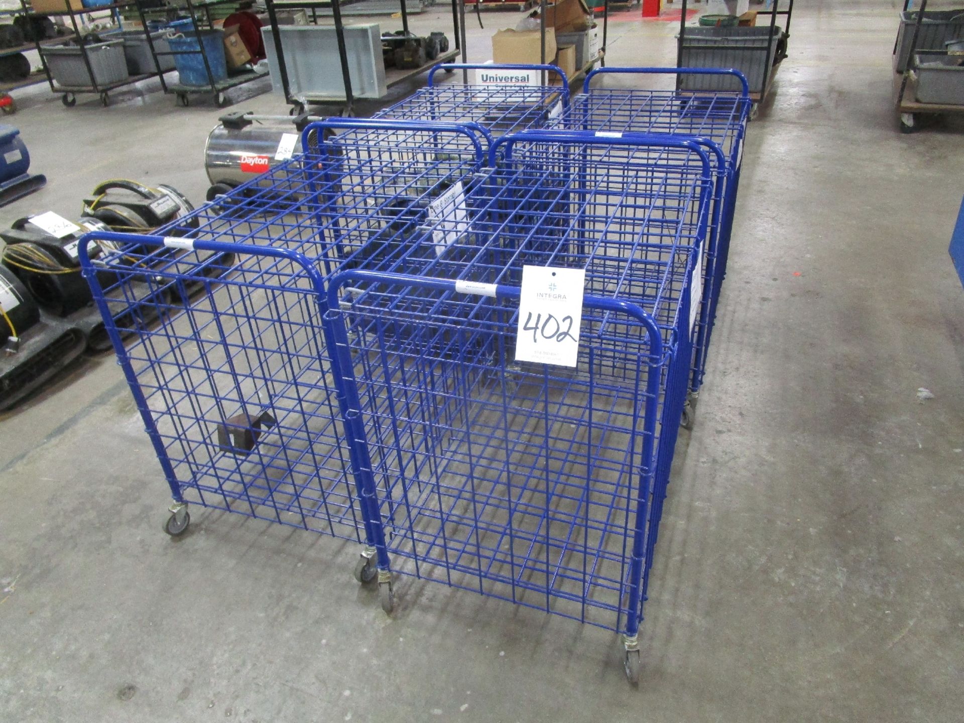 (4) Wire Cage Carts