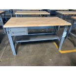 Uline Wood Top Work Bench 60" x 30" with Drawer