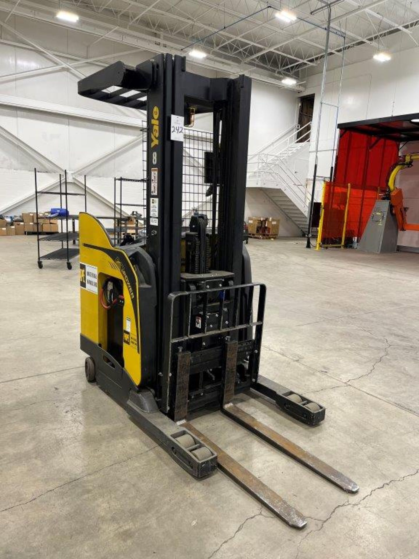 Yale NR035DBNL24TE095 3,500-Lb Electric Reach Stand Up Forklift,