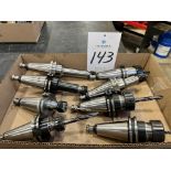 (8) Cat 40 Collet Type Tool Chucks