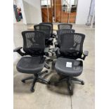 (6) High Back Caster Office Chairs
