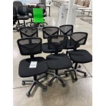 (6) High Back Caster Office Chairs