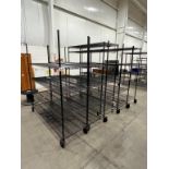 (5) Assorted Rolling Wire Metro Racks