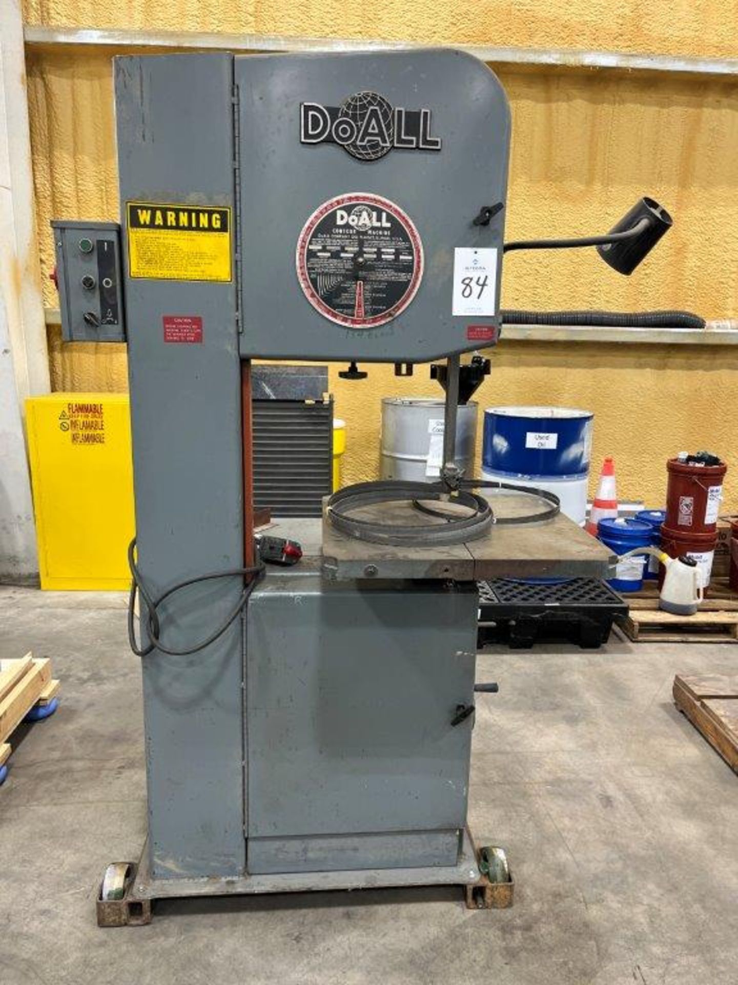 Doall Rpm DoAll 2013V Variable Speed Vertical Bandsaw, 55-5200 RPM, 460 Volt ...
