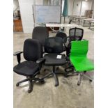 (7) High Back Caster Office Chairs