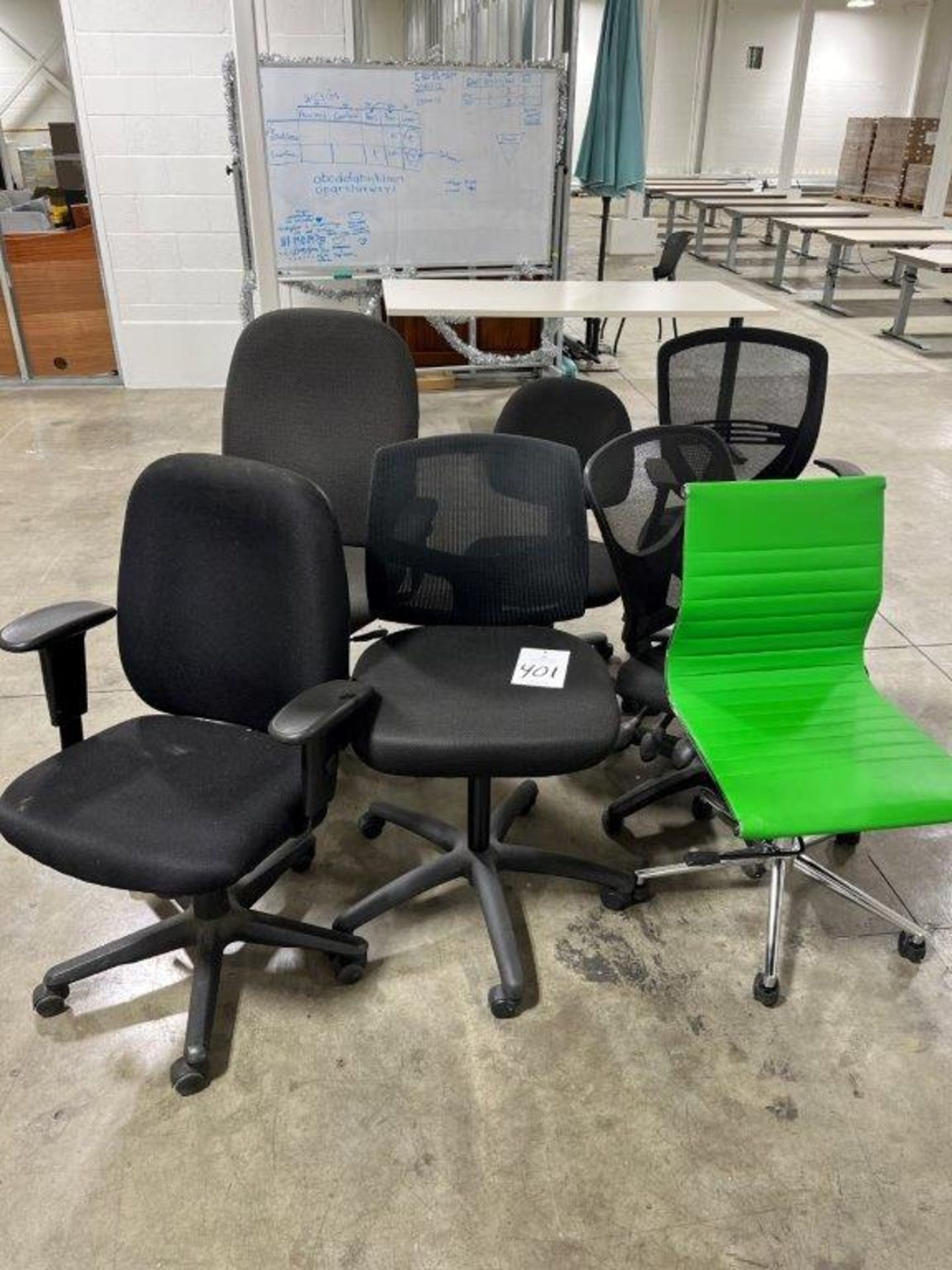 (7) High Back Caster Office Chairs