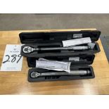 (2) Pittsburg Click Handle Torque Wrenches 3/8" & 1/4"