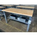 Uline Wood Top Work Bench 60" x 30"