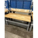 Wood top Work Bench 60" x 30"