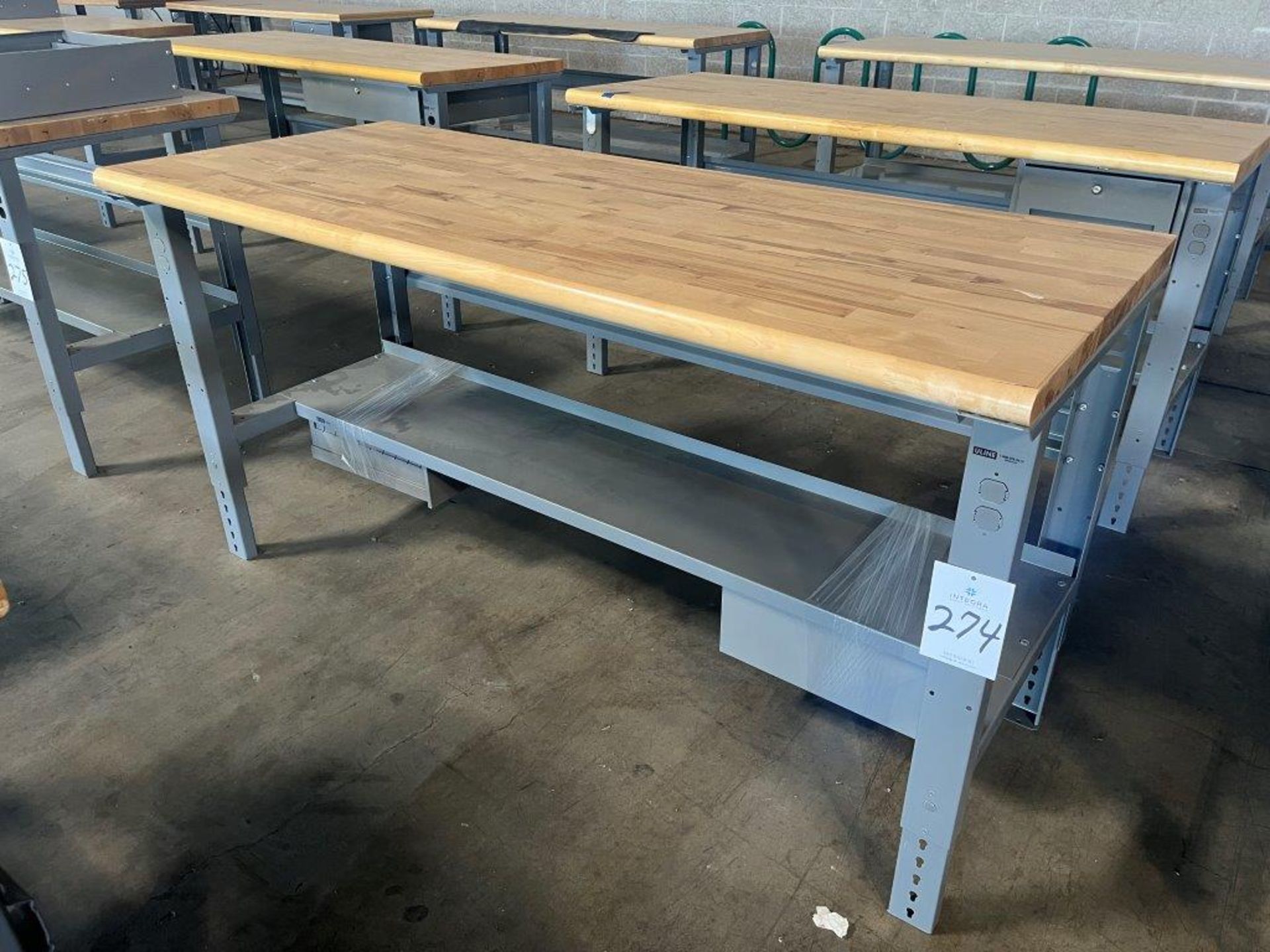 Uline Wood Top Work Bench 72" x 30"