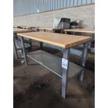 Uline Wood Top Work Bench 60" x 30"