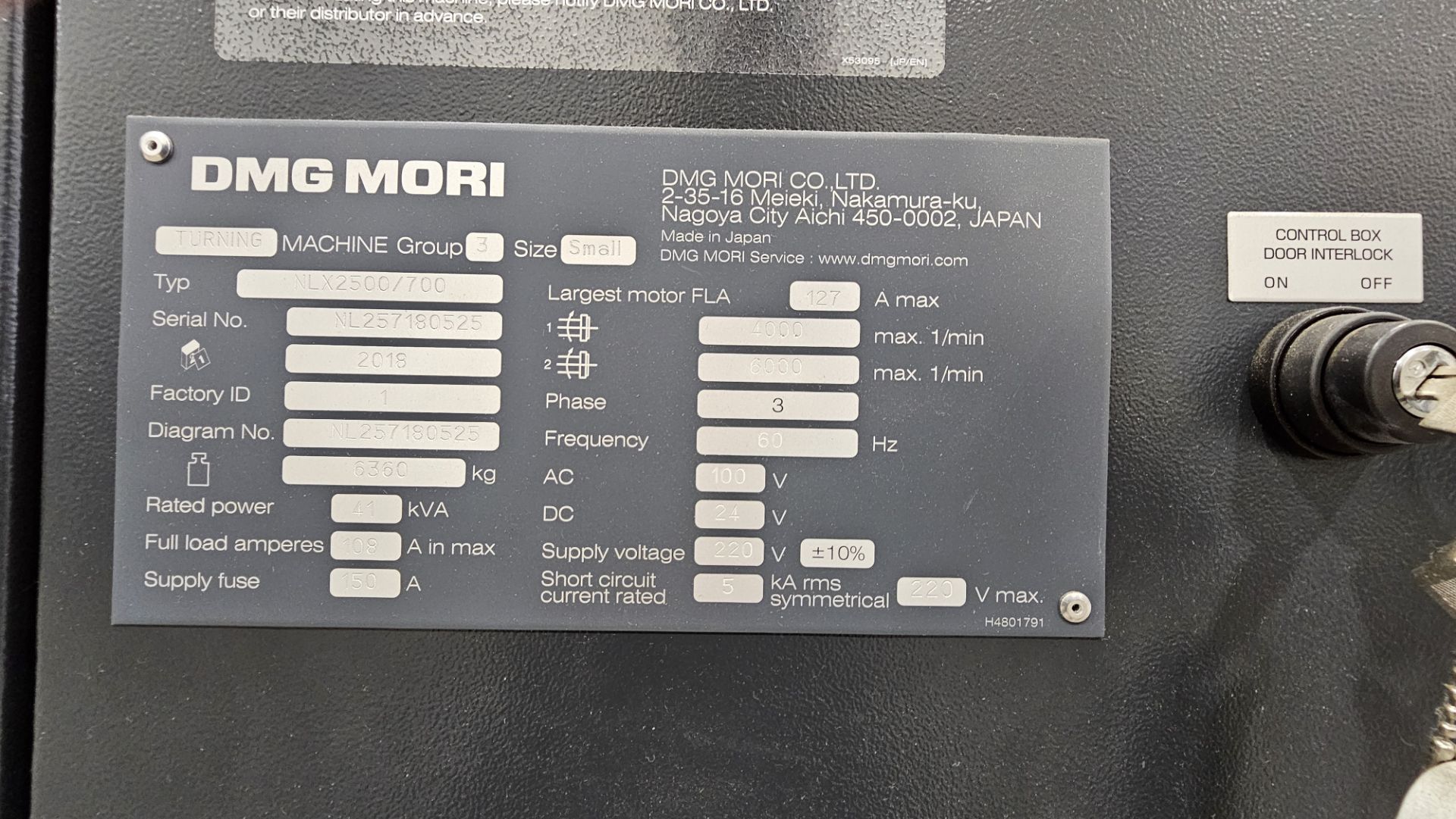 DMG Mori NLX2500/700 Twin Spindle CNC Milling & Turning Center - Image 22 of 27