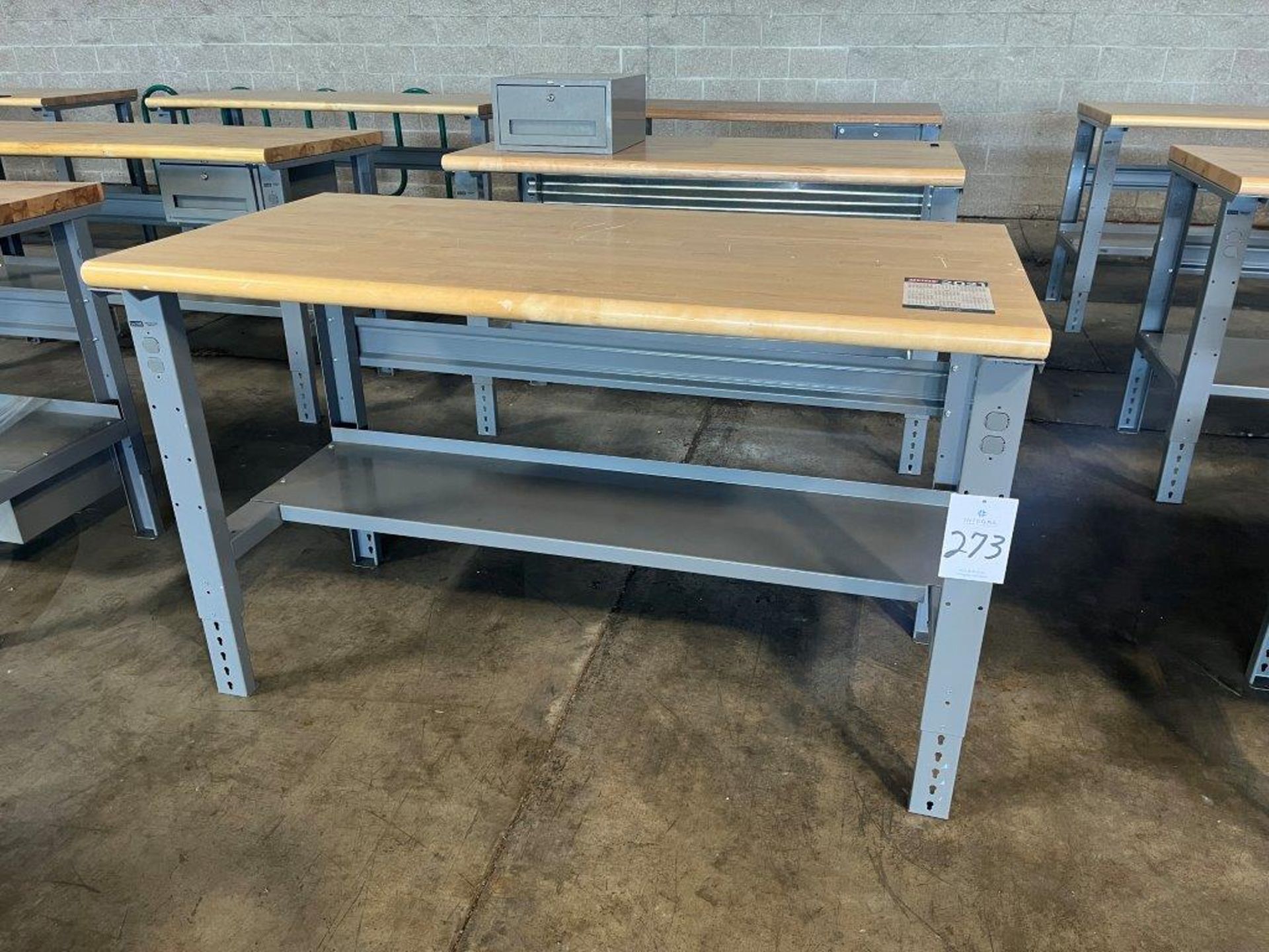 Uline Wood Top Work Bench 60" x 30"