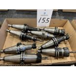 (8) Cat 40 Collet Type Tool Chucks