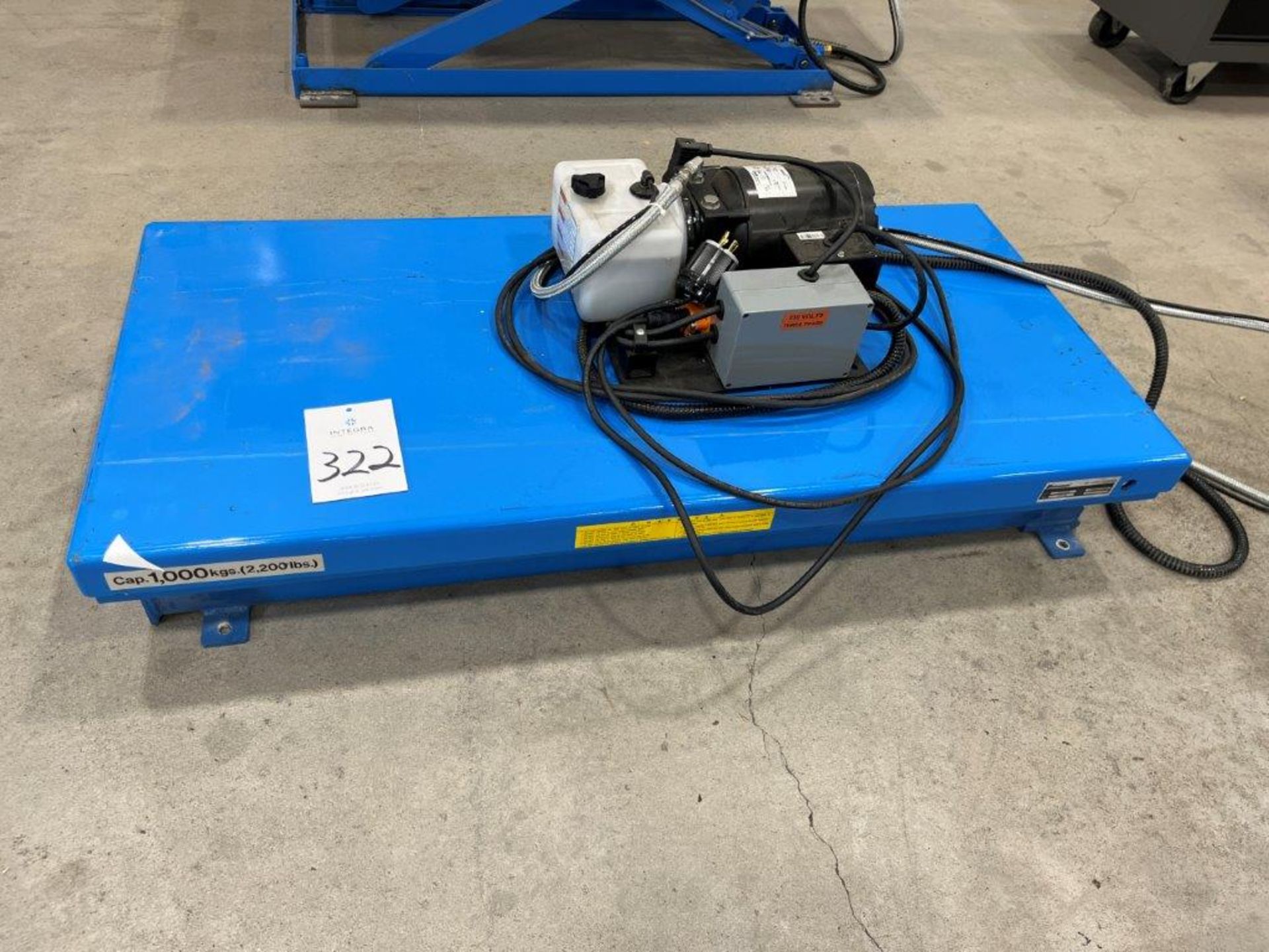 Bishamon LX100NBI 2200-Lb Capacity Hydraulic Scissor Lift Table