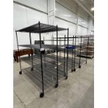 (5) Assorted Rolling Wire Metro Racks