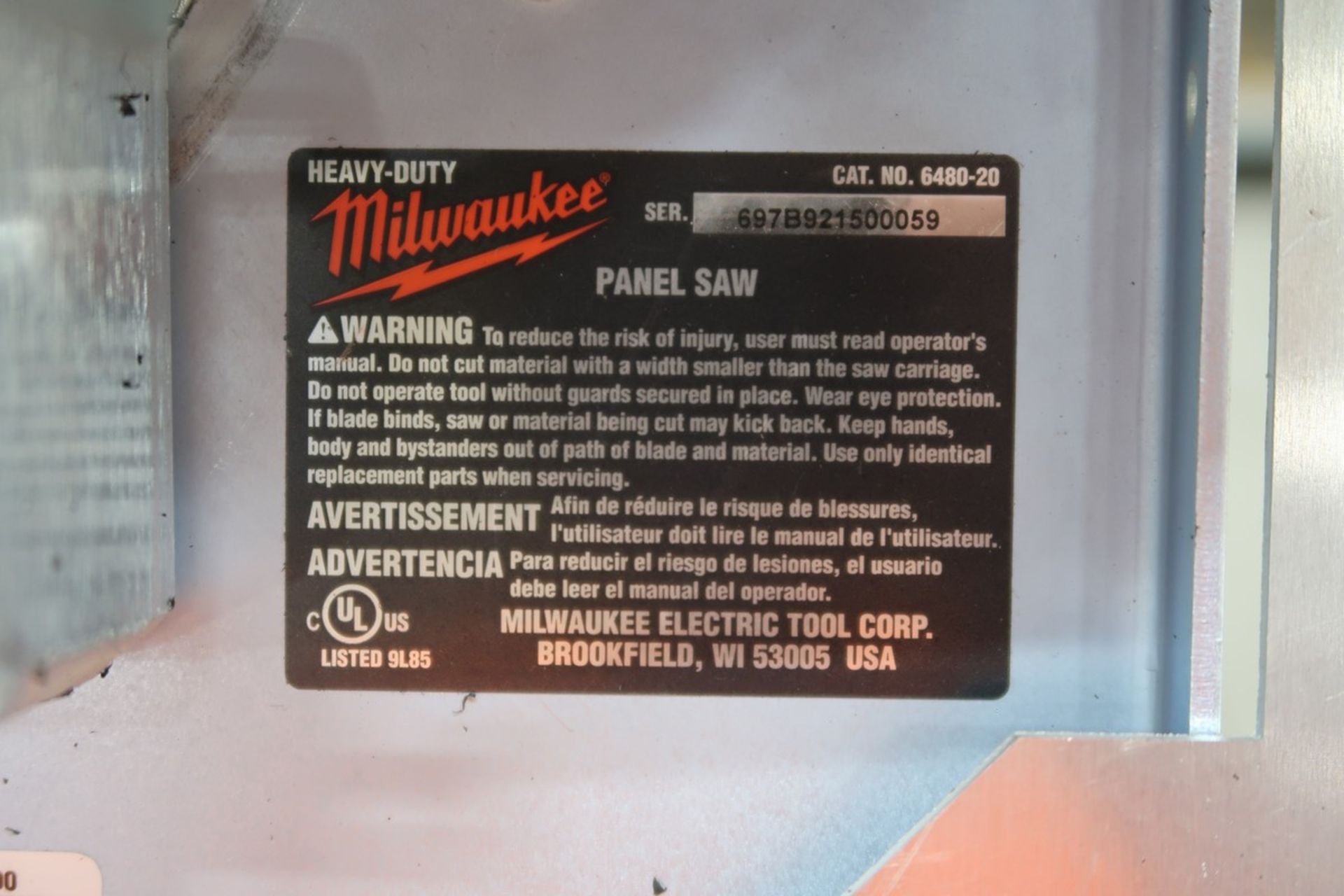 Milwaukee 6480-20 Panel Saw - Image 5 of 6